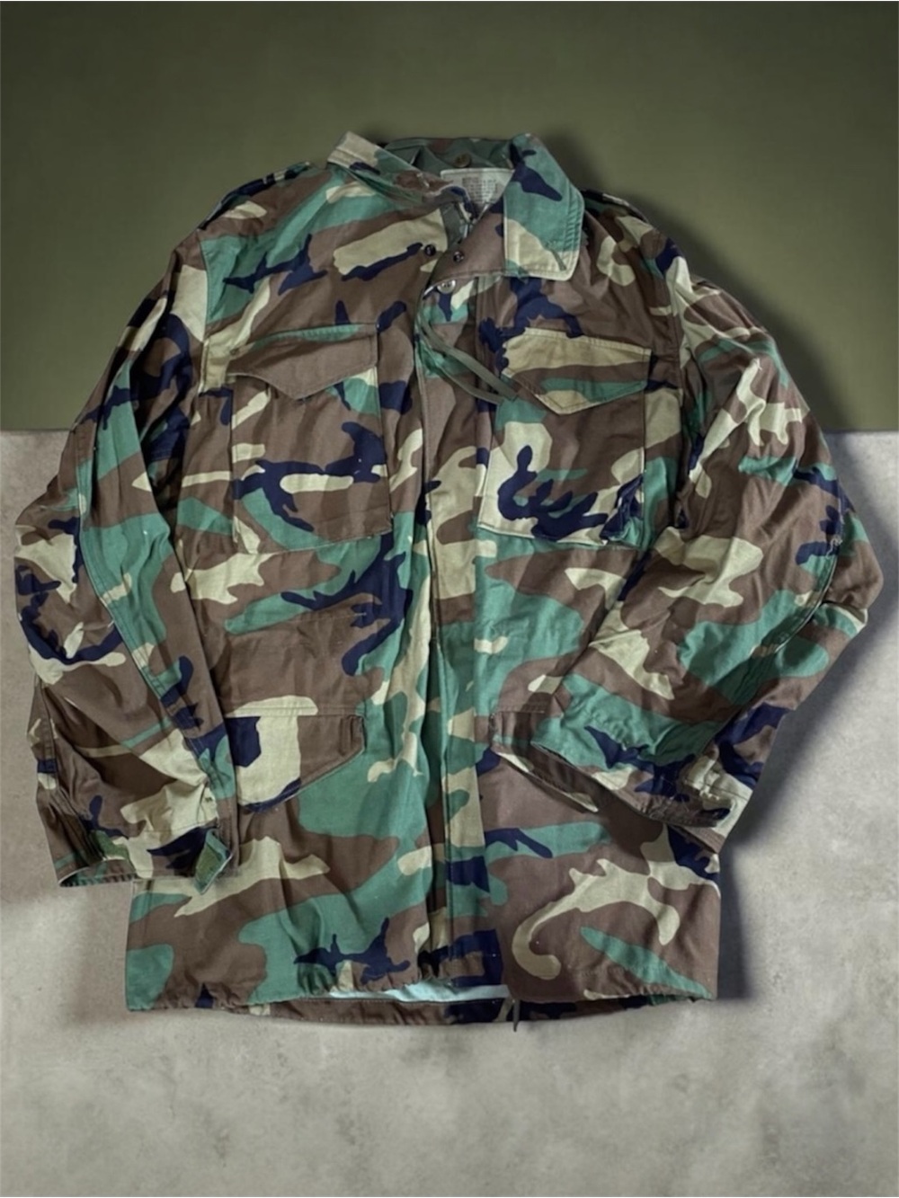 Alpha Industries Vintage Woodland M-65 Camouflage Field Coat w/ Hood